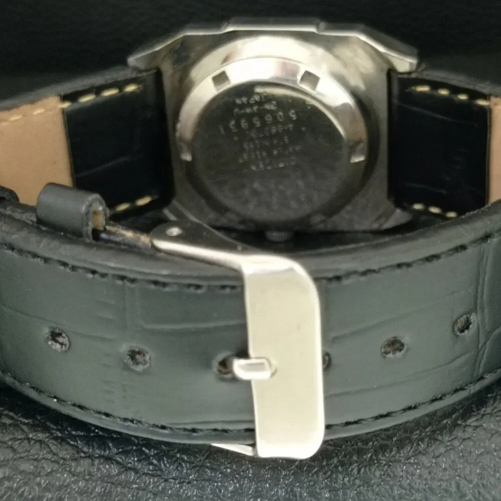 Vintage 1981 Citizen Automatic Mens Silver Watch W/daydate & Gold accents